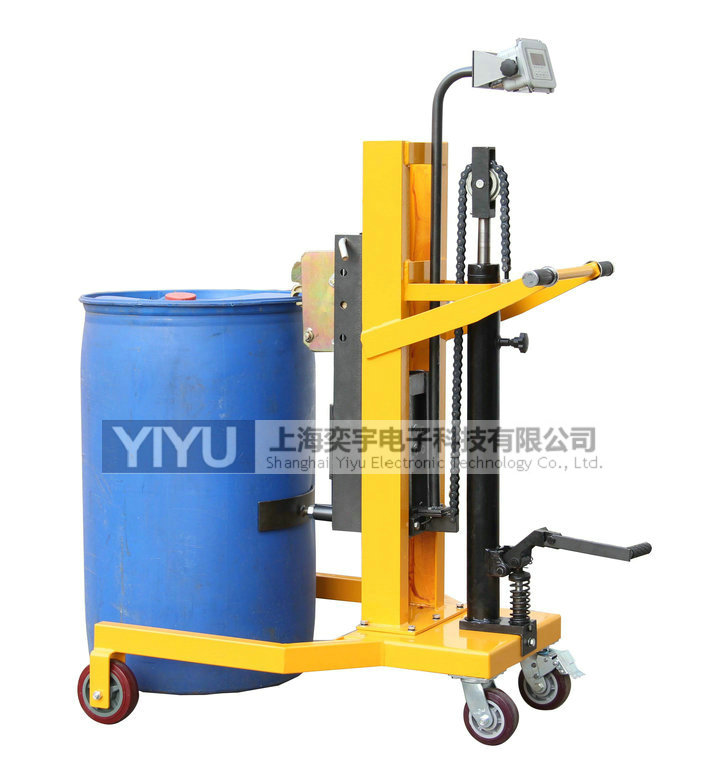 帶稱重腳踏式油桶搬運(yùn)車