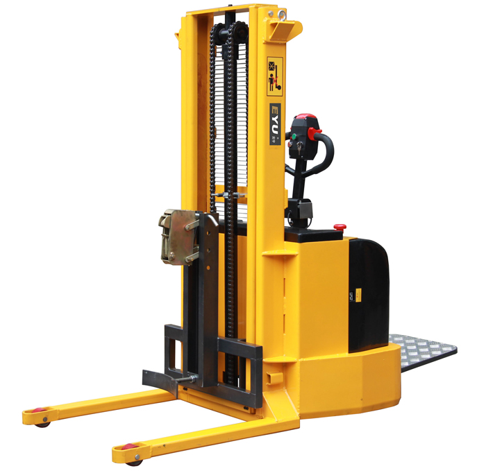 全電動油桶堆高裝卸車