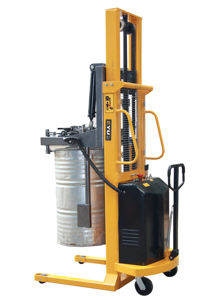 電動(dòng)油桶堆垛車垂直搬運(yùn)鐵桶