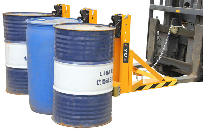 重型3桶叉車(chē)油桶夾