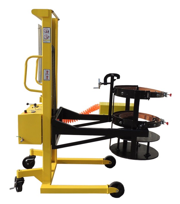 氣動油桶翻轉(zhuǎn)倒料車