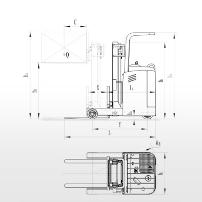 RT15站駕前移式電瓶叉車參數(shù)