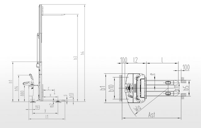 全電動裝卸車參數(shù)