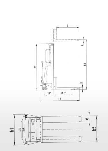 SPN半電動堆高車