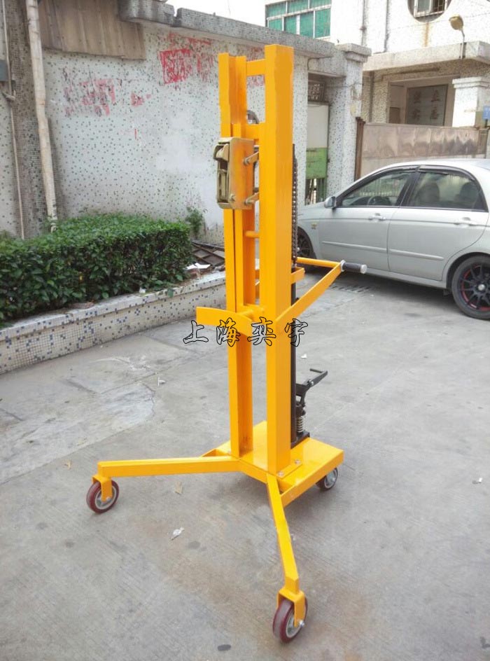 腳踏式液壓油桶搬運車