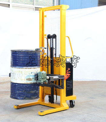 電動翻轉油桶倒料車