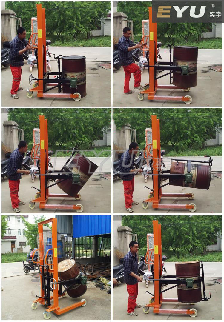 手動(dòng)升高手動(dòng)翻轉(zhuǎn)油桶倒料機(jī)