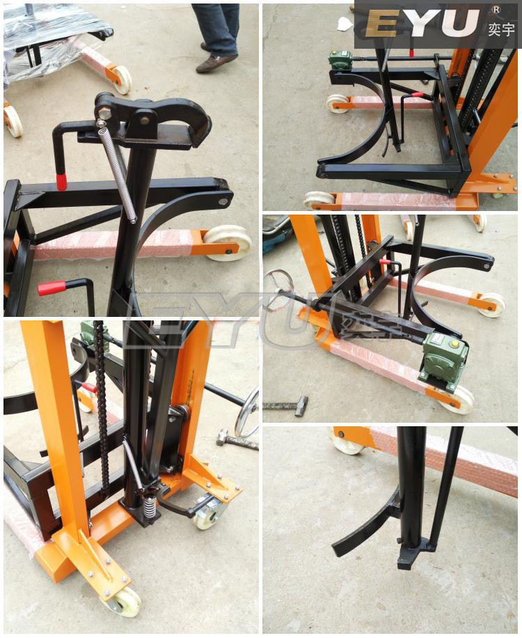 手動(dòng)升高手動(dòng)翻轉(zhuǎn)油桶倒料機(jī)