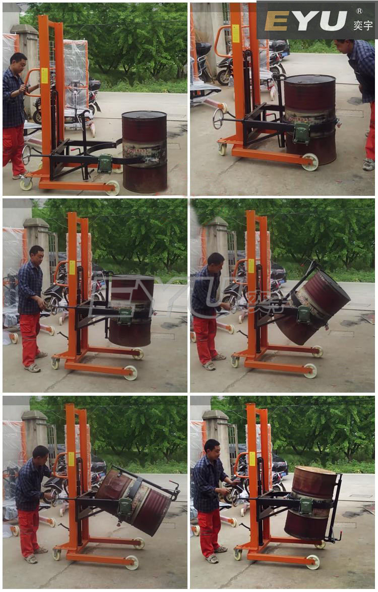 手動(dòng)升高手動(dòng)翻轉(zhuǎn)油桶倒料機(jī)