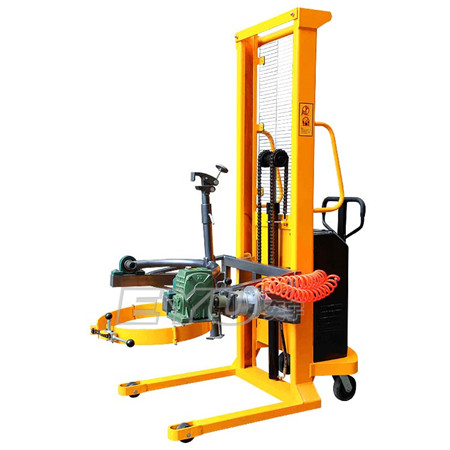 氣動油桶翻轉倒料車