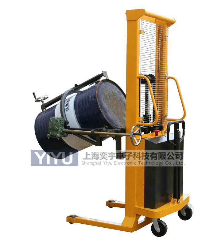 D型叼扣式電動(dòng)油桶翻轉(zhuǎn)車 - 電動(dòng)油桶倒料車