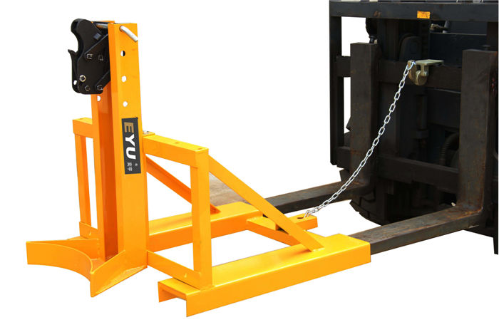 叉車單桶抓桶器(黑色) - 油桶夾具